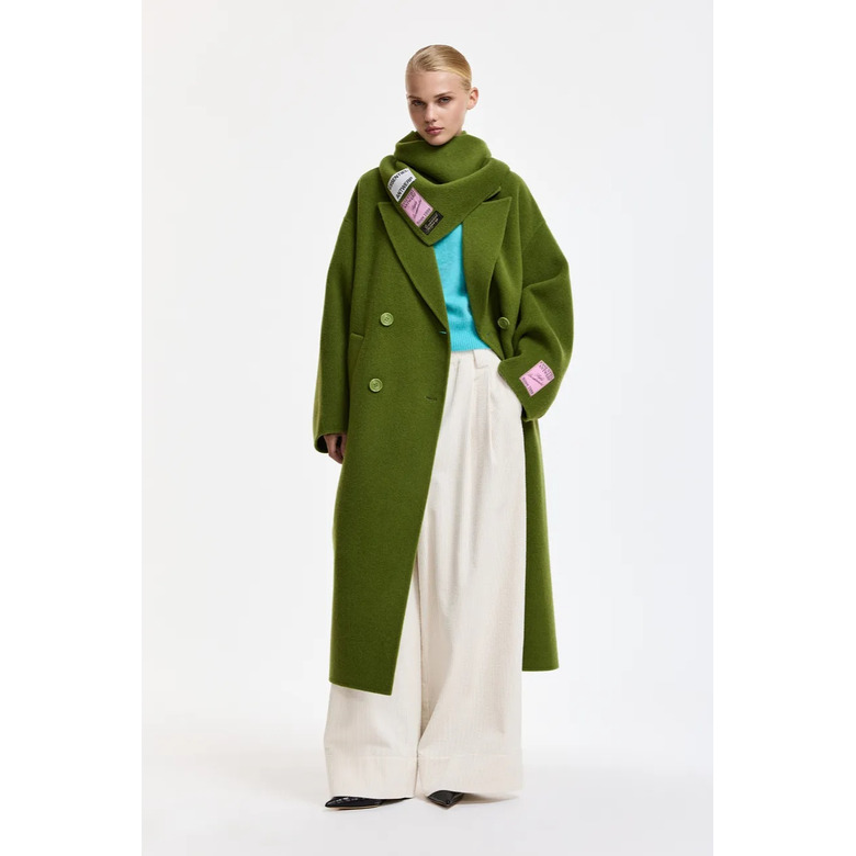 Essentiel mantel groen 2