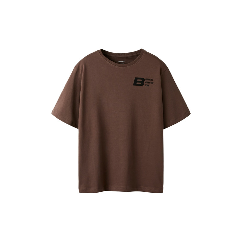 Name It Jongens t-shirt bruin 1