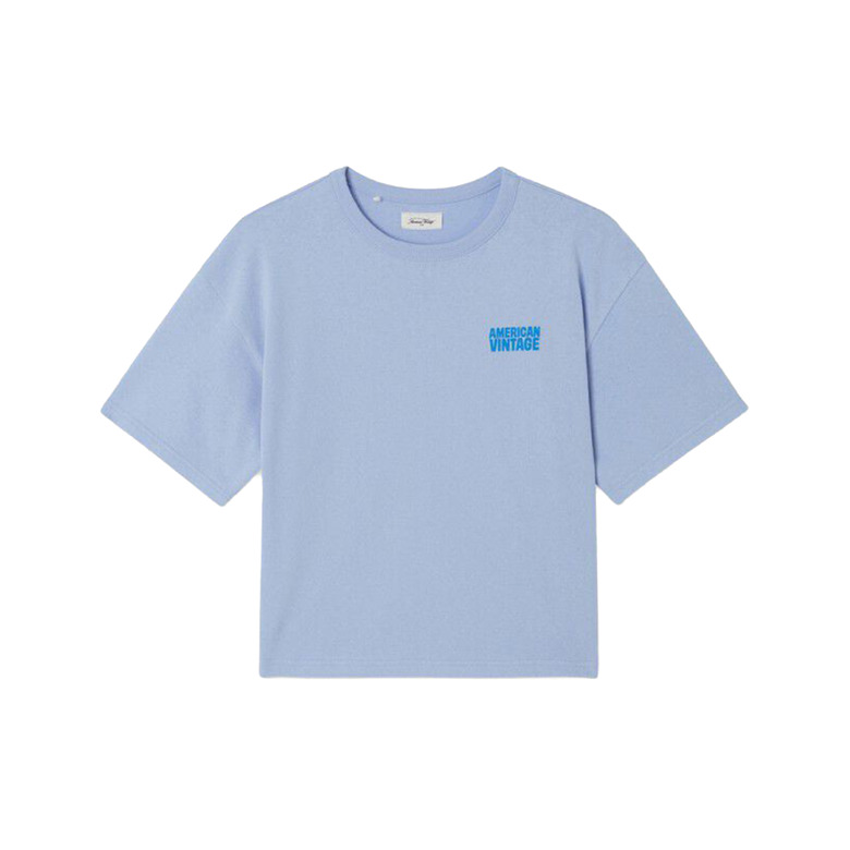 American Vintage t-shirt blauw 1