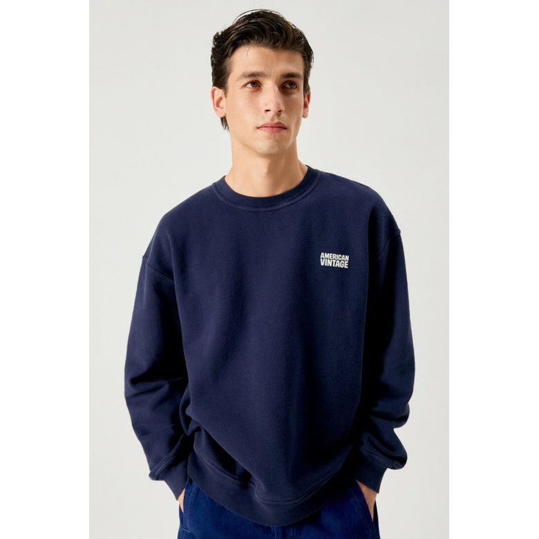 American Vintage sweater blau 2