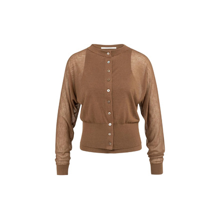 Yaya strickjacke braun