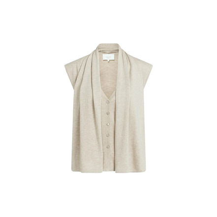 Yaya strickjacke beige