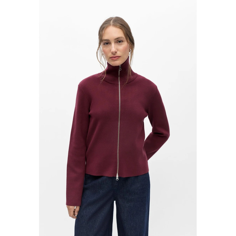Object cardigan bordeaux 2
