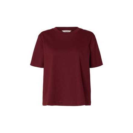 Selected Femme t-shirt bordeaux