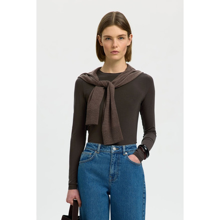 Selected Femme t-shirt braun