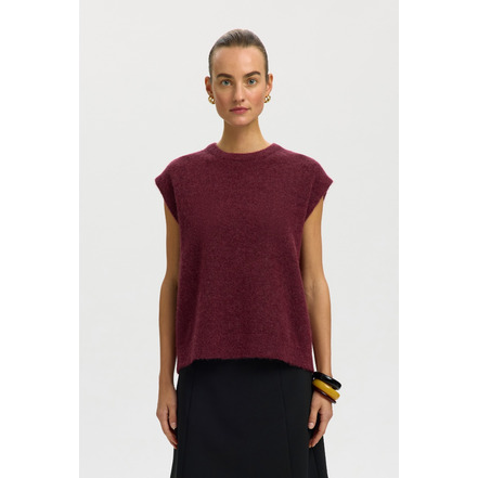Selected Femme strickjacke bordeaux