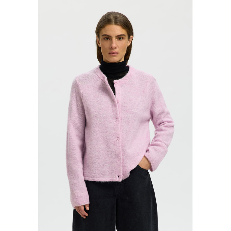 Selected Femme strickjacke rosa 2