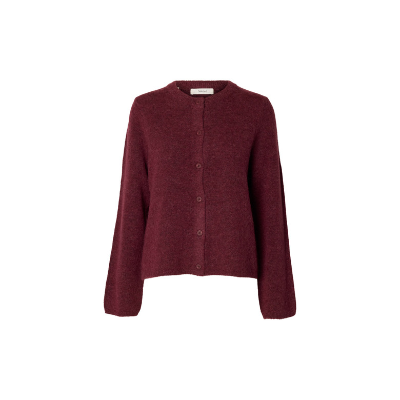 Selected Femme strickjacke bordeaux 1