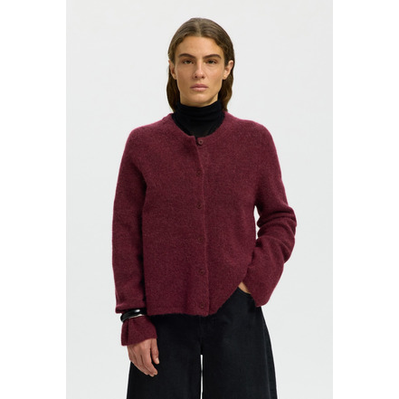 Selected Femme strickjacke bordeaux