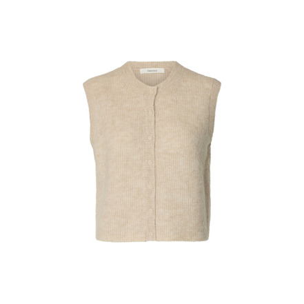 Selected Femme strickjacke beige