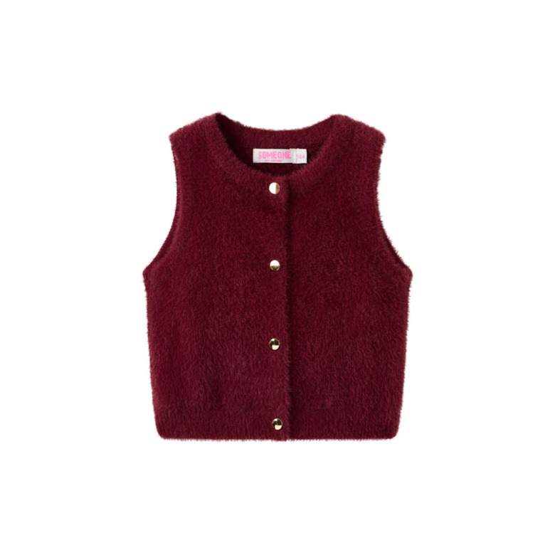 Someone Kids cardigan bordeaux 1