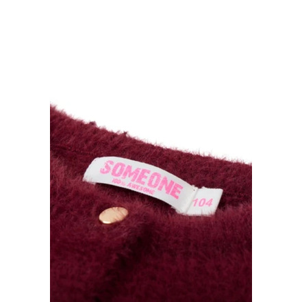 Someone Kids strickjacke bordeaux