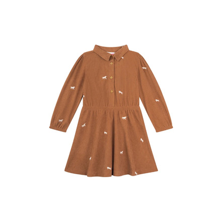 Someone Kids kleid cognac