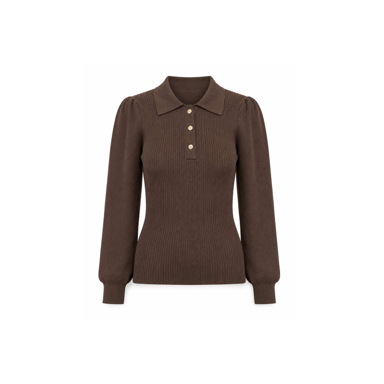 Love At Me polo brun 1
