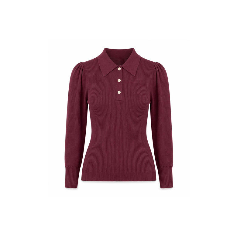 Love At Me polo bordeaux 1