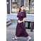 Love At Me jurk bordeaux 2