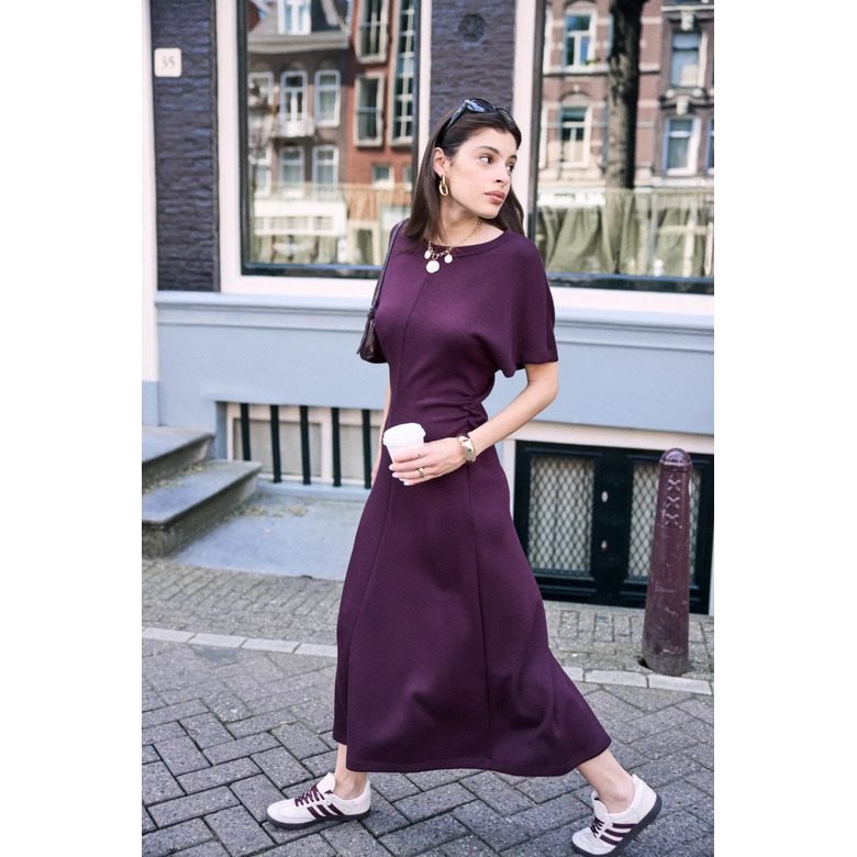 Love At Me jurk bordeaux 2