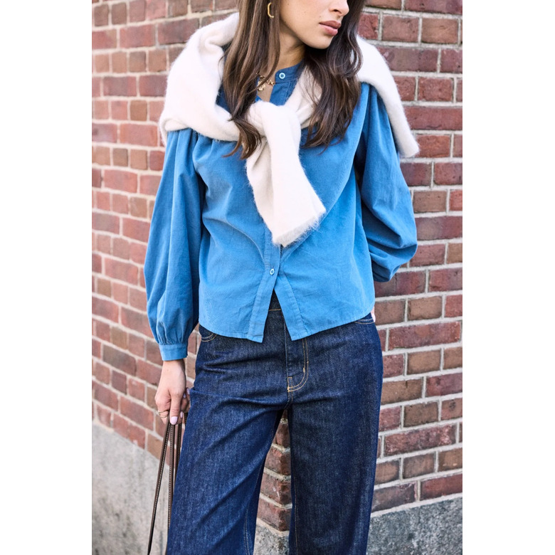 Love At Me bluse blau 3