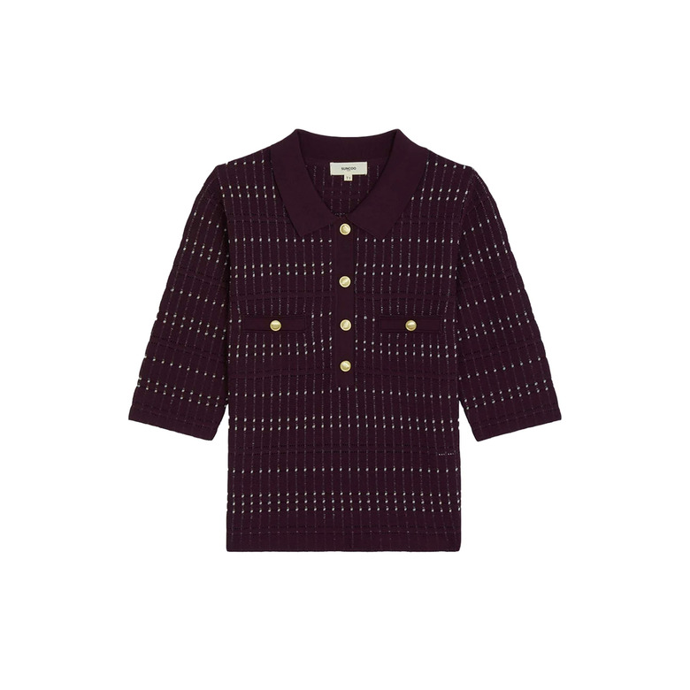 Suncoo polo bordeaux 1