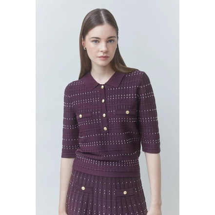 Suncoo polo bordeaux