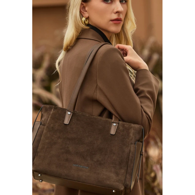 Arthur & Aston shopper brun 4