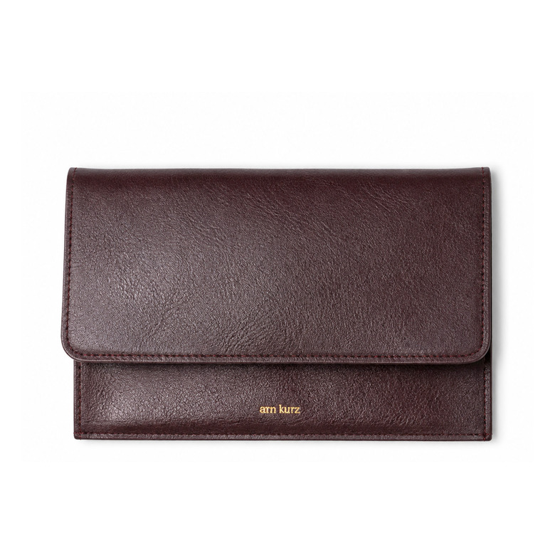 Ann Kurz clutch bordeaux 1