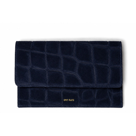 Ann Kurz clutch blue