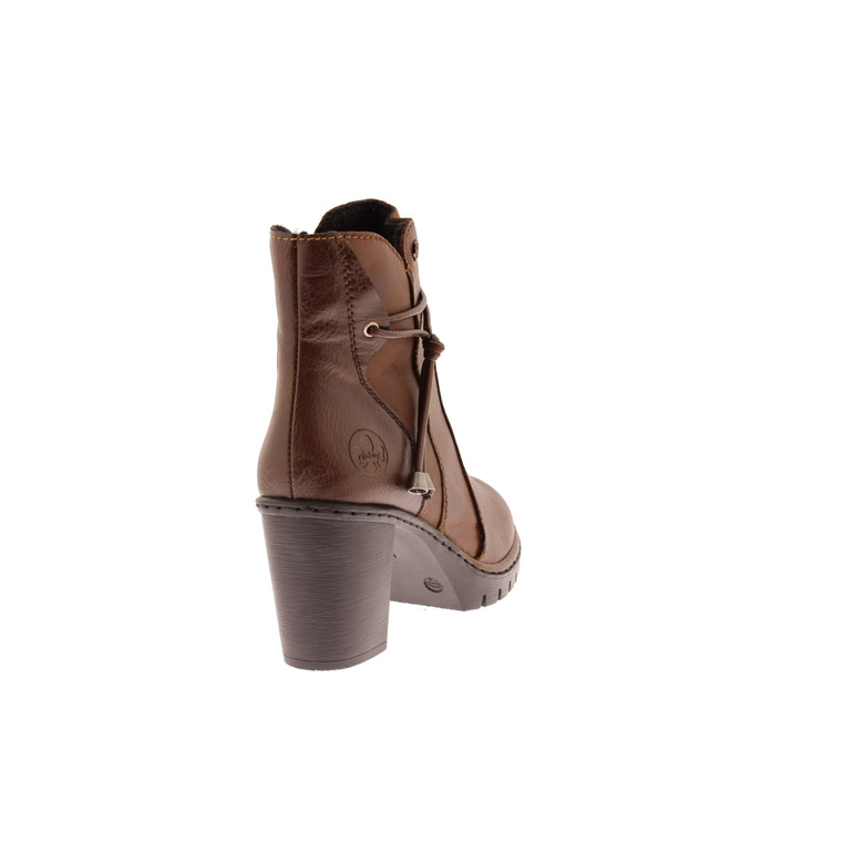 Rieker enkellaarsjes cognac 4