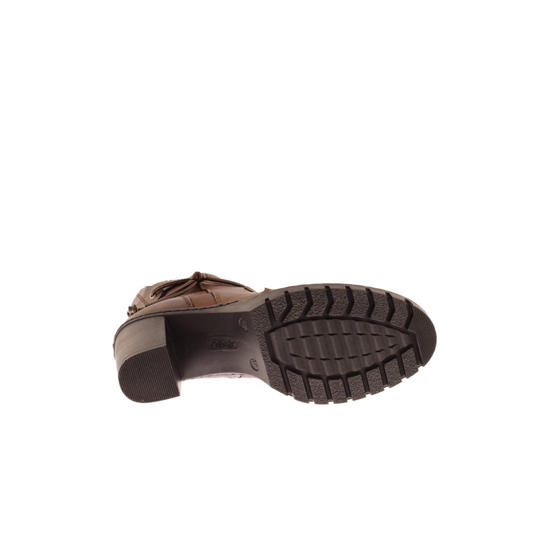 Rieker enkellaarsjes cognac 5