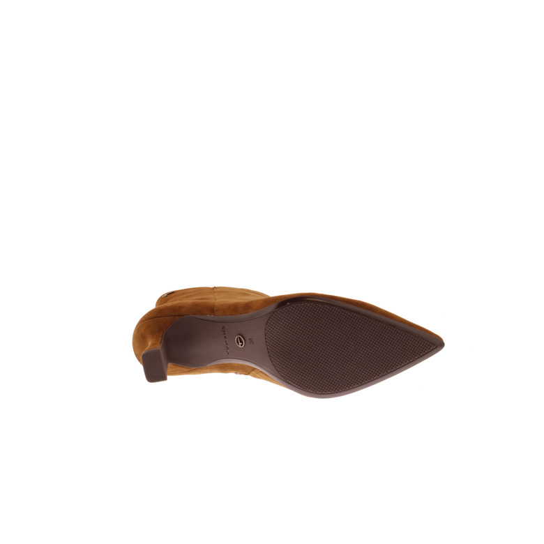 Tamaris enkellaarsjes cognac 5