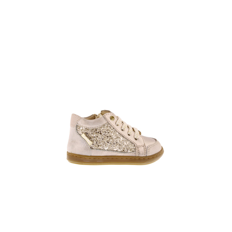 Shoopom veterschoenen goud 1