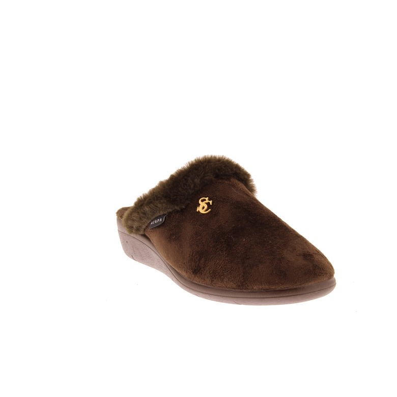 Scapa pantoffels bruin 2