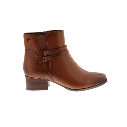 Tamaris Comfort enkellaarsjes cognac