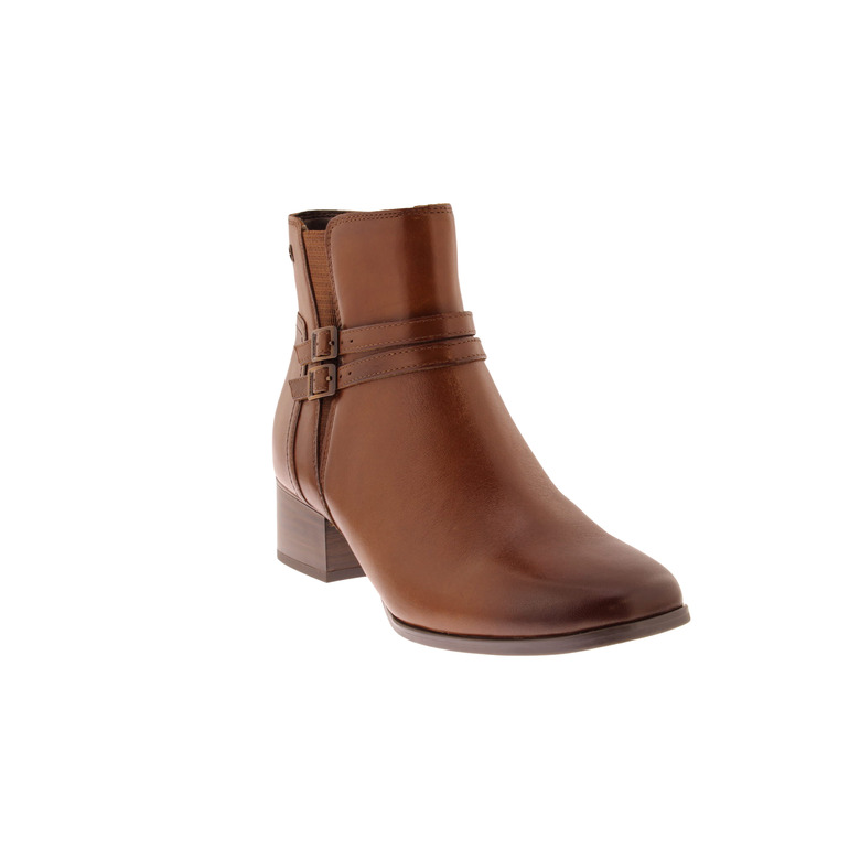 Tamaris Comfort enkellaarsjes cognac 2