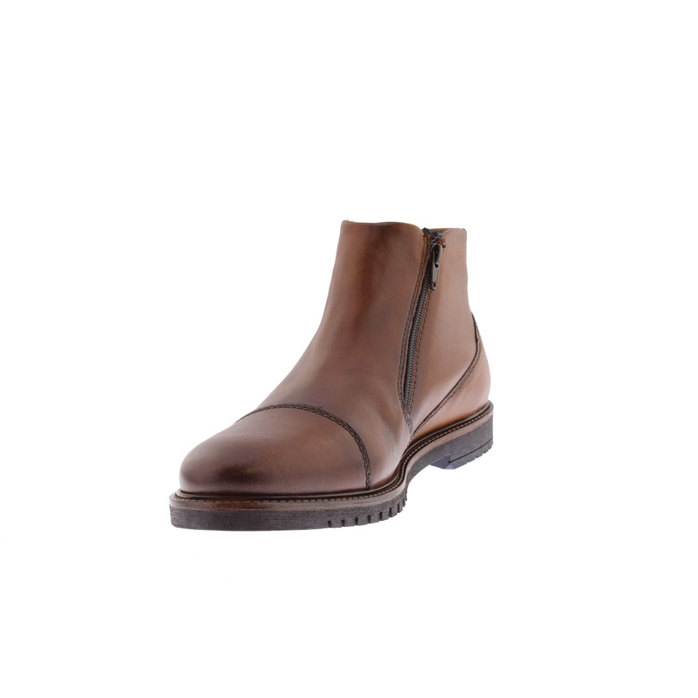 Bugattishoes hoge schoenen cognac 3