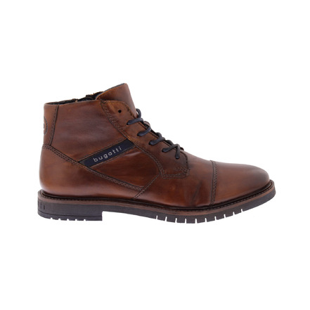 Bugattishoes hoge schoenen cognac