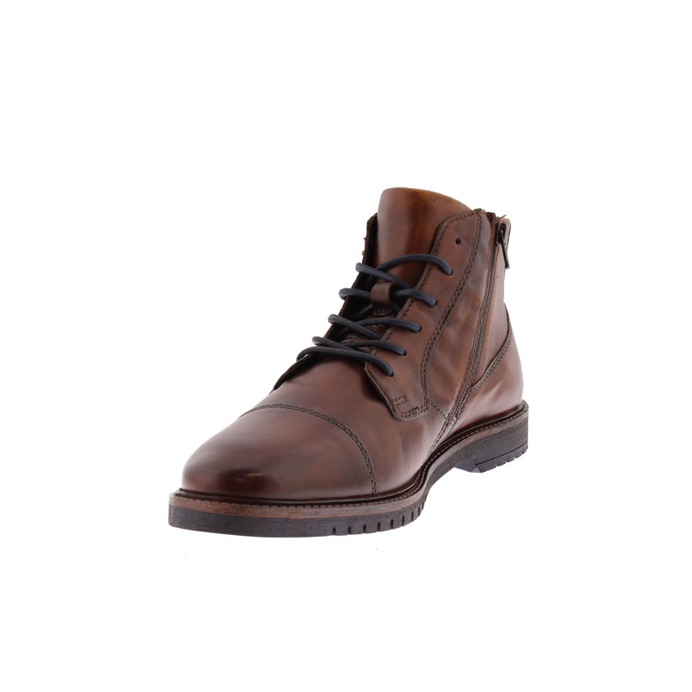 Bugattishoes hoge schoenen cognac 3