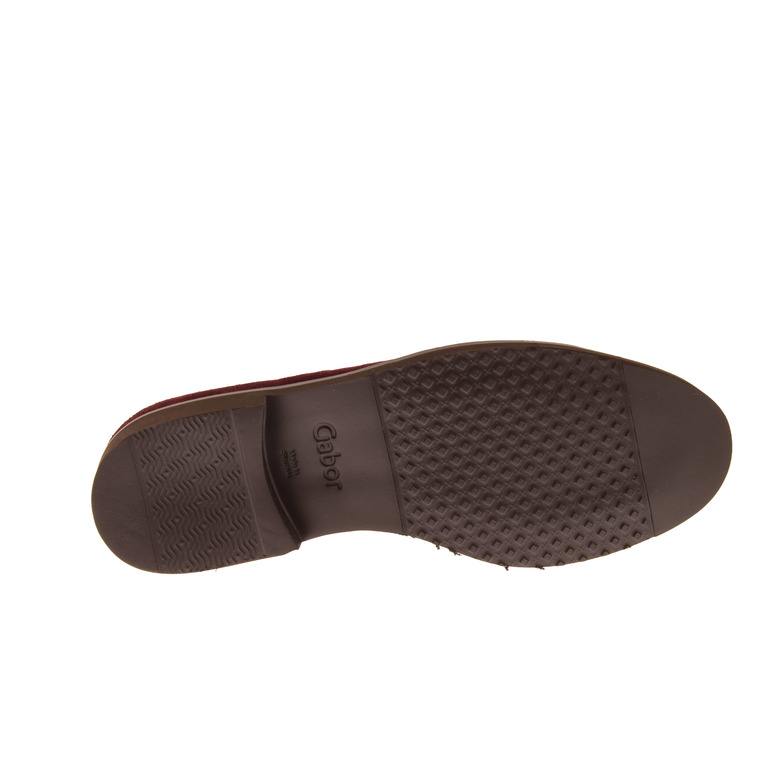 Gabor mokassins & halbschuhe bordeaux 5
