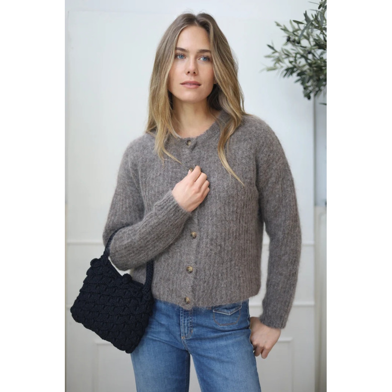 Belluna cardigan lightbrown 2