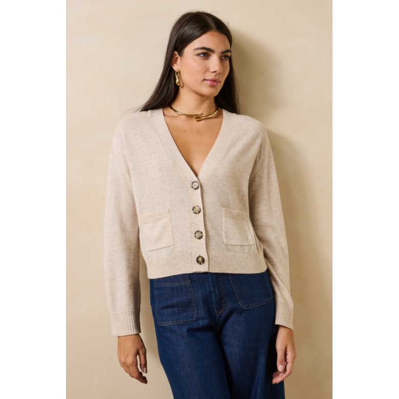 La Fee Maraboutee cardigan beige 2