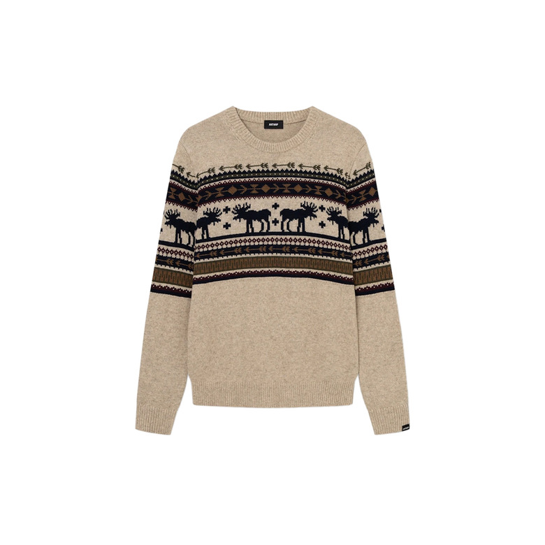 Antwrp sweater lightbrown 1