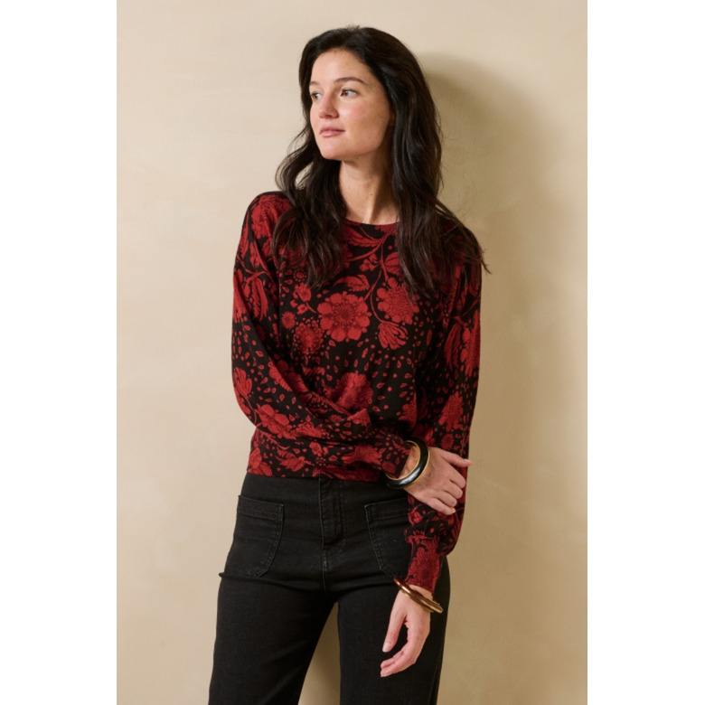 La Fee Maraboutee pull bordeaux 2