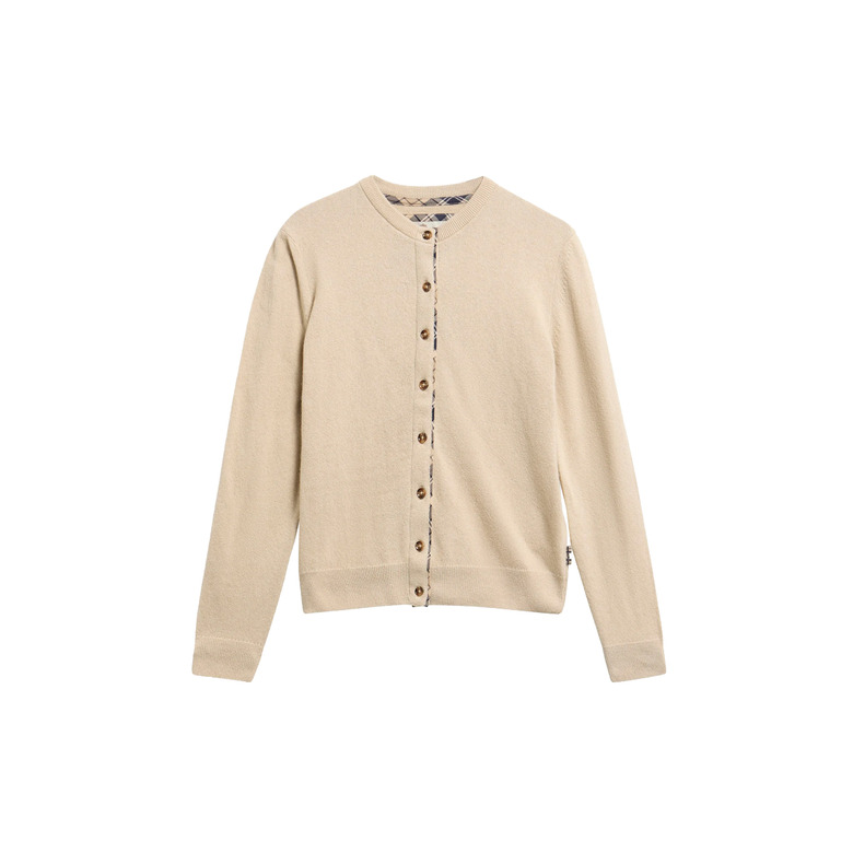 Barbour cardigan lightbrown 1