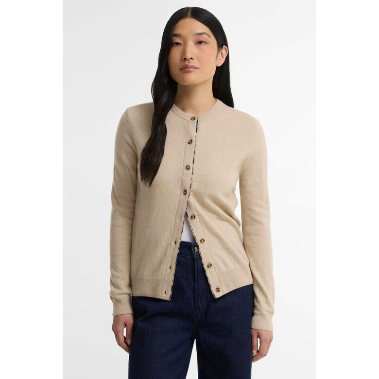 Barbour cardigan lightbrown 2
