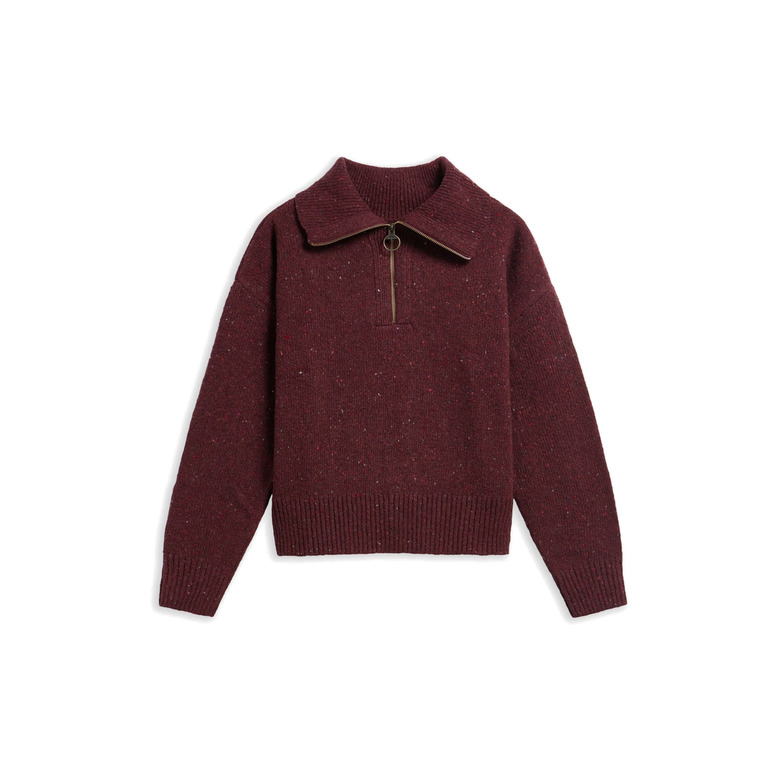 Barbour sweater bordeaux 1