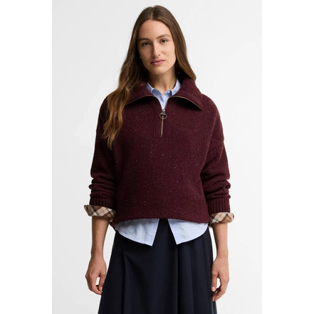 Barbour sweater bordeaux
