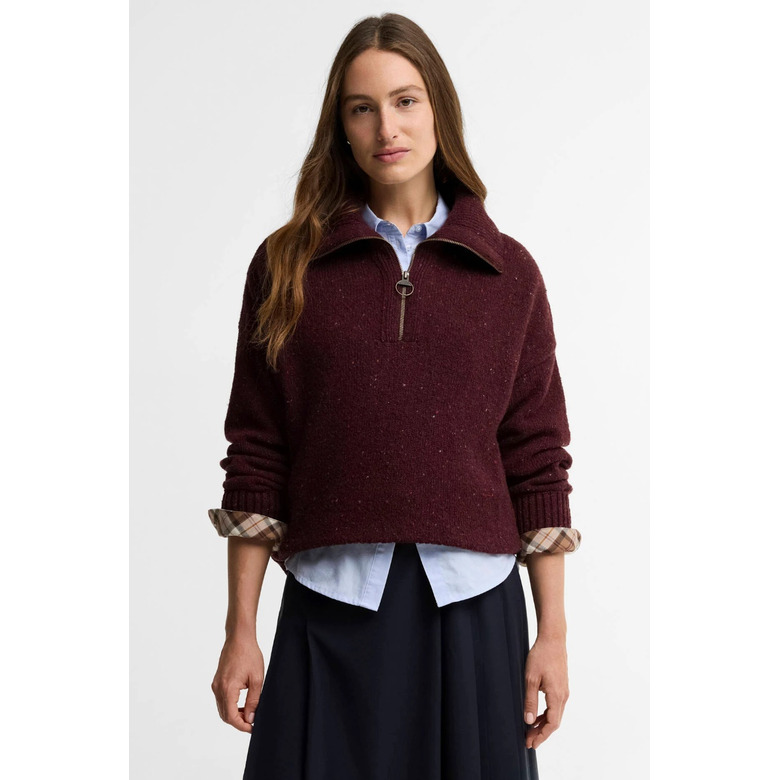 Barbour sweater bordeaux 2
