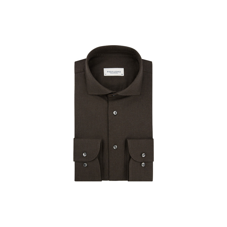 Profuomo shirt brown 1