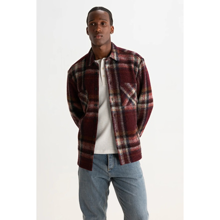 Wax London shirt bordeaux