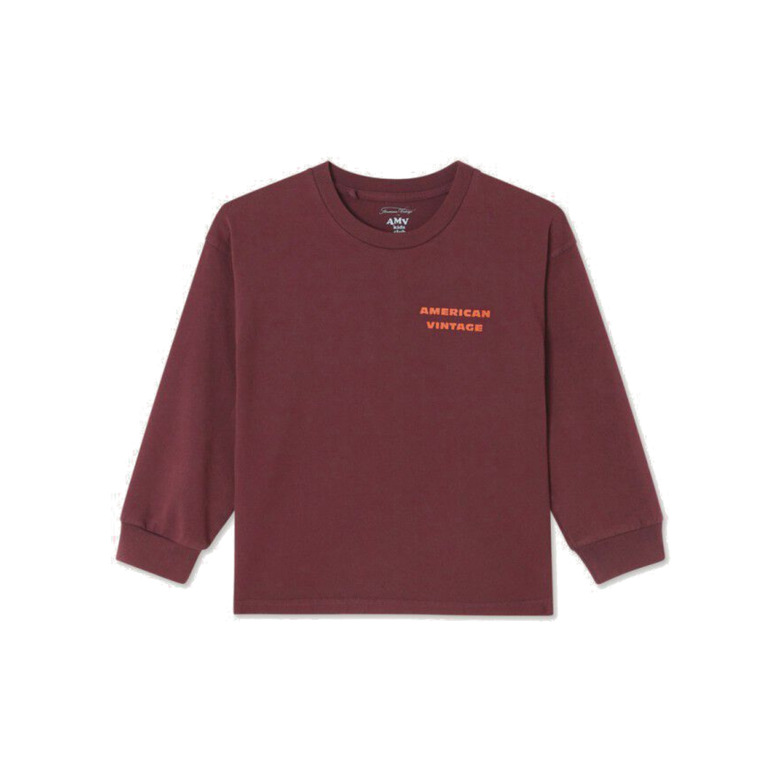 American Vintage t-shirts bordeaux 1